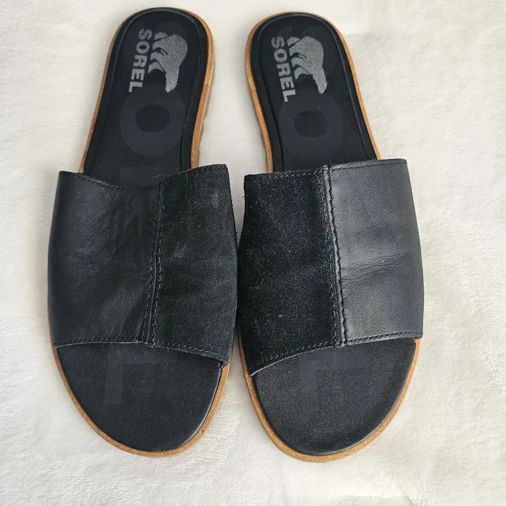 Sorel Black Leather Footwear - Picture 2 of 6